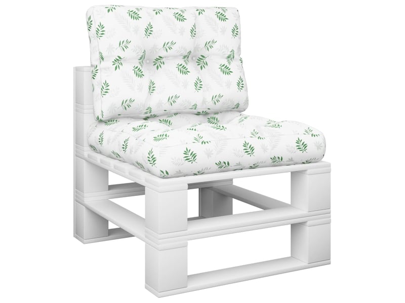  Lot de 2 coussins de palette, coussins de canapé motif de feuilles tissu cf59562  - Conforama C