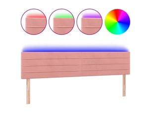 Tete de lit A poser largeur 180 cm   rose