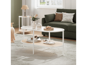 Table basse coloris blanc <strong>GARVEE </strong> <strong>PHK_346K9WCN</strong>