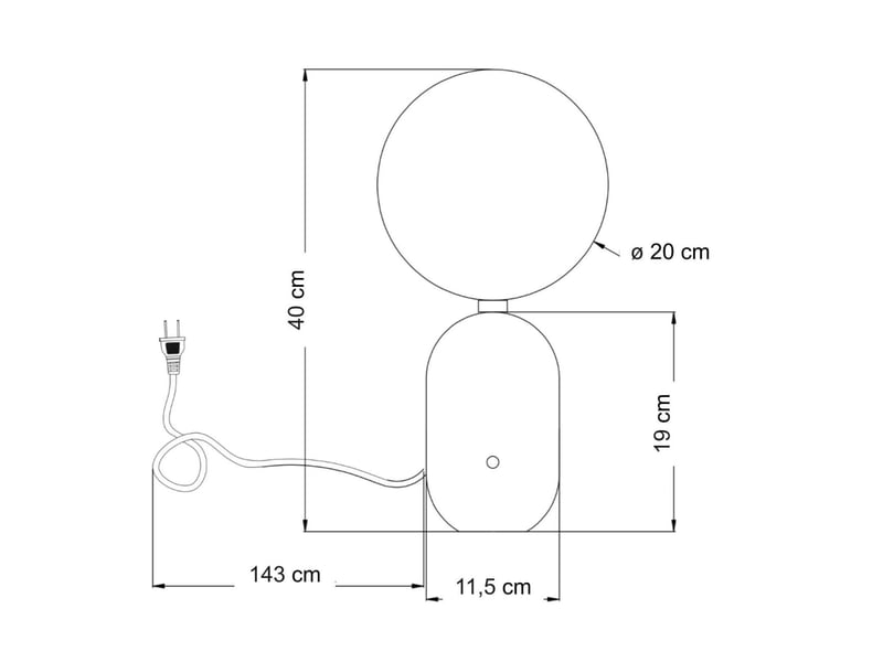  Lampe de table rétro chic noire avec verre blanc - sorène Sorène - Conforama E
