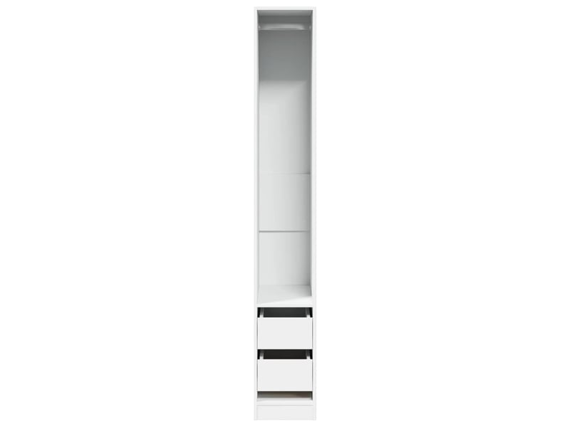  Garde-robe chambre, armoire de rangement blanc 30x50x200 cm bois d'ingénierie  - Conforama D