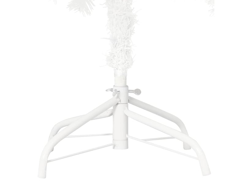 Sapin de noël - arbre de noël artificiel pré-éclairé et boules blanc 150 cm - Conforama E