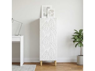 Buffet - bahut - meuble de rangement blanc 33 x 34,5 x 90 cm bois d'ingénierie