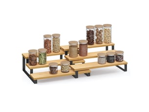 Étagère de rangement, porte-épices extensible à 3 niveaux lot de 2