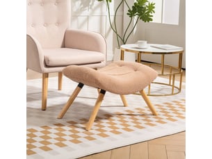 Pouf / repose pied <strong>BLOSSOM</strong> <strong>838-482V00LR</strong> marron
