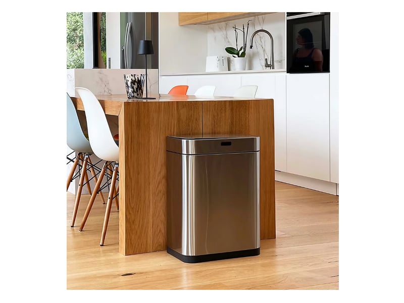 Kitchen move - poubelle automatique 60l argent upper  808 upper chrome - upper 808 UPPER CHROME - Conforama C