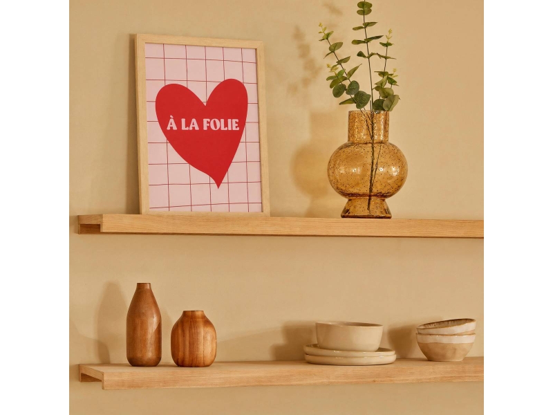  Affiche encadrée carine 21x30cm rose CARINE - Conforama B