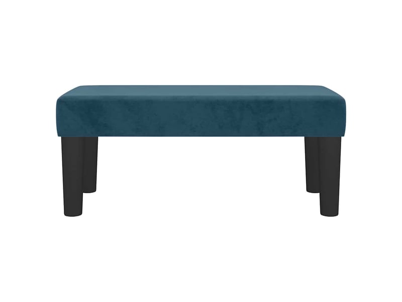  Banc, canapé 2 places bleu foncé 70x30x30 cm velours  - Conforama C
