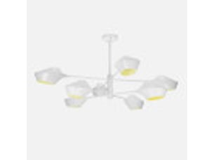 Fabrilamp beijing, lampe, moderne, 8 x e27, blanc, 76 x 113 x 113 cm
