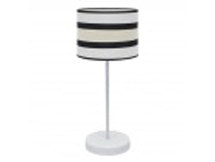 Lampe à poser fabrilamp karla blancbeige 1 x e27 61 x 25 x 25 cm