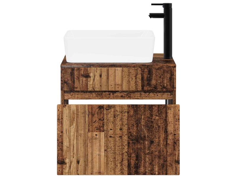  Ensemble de mobilier de salle de bain bois ancien cf64602  - Conforama C