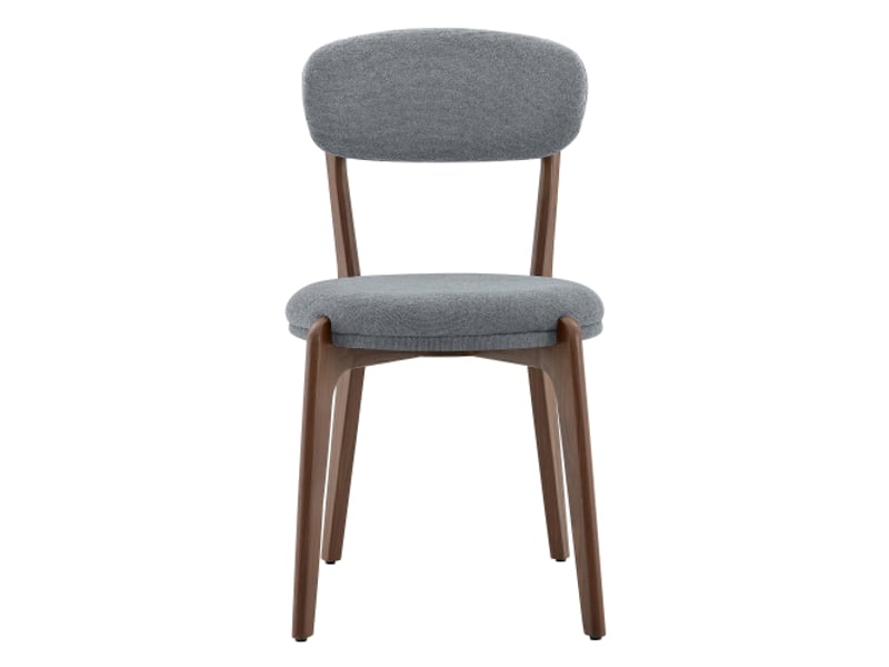 Ensemble de 2 chaises de salle à manger en lin rembourrées – style médiéval moderne – idéal cuisine - Conforama A