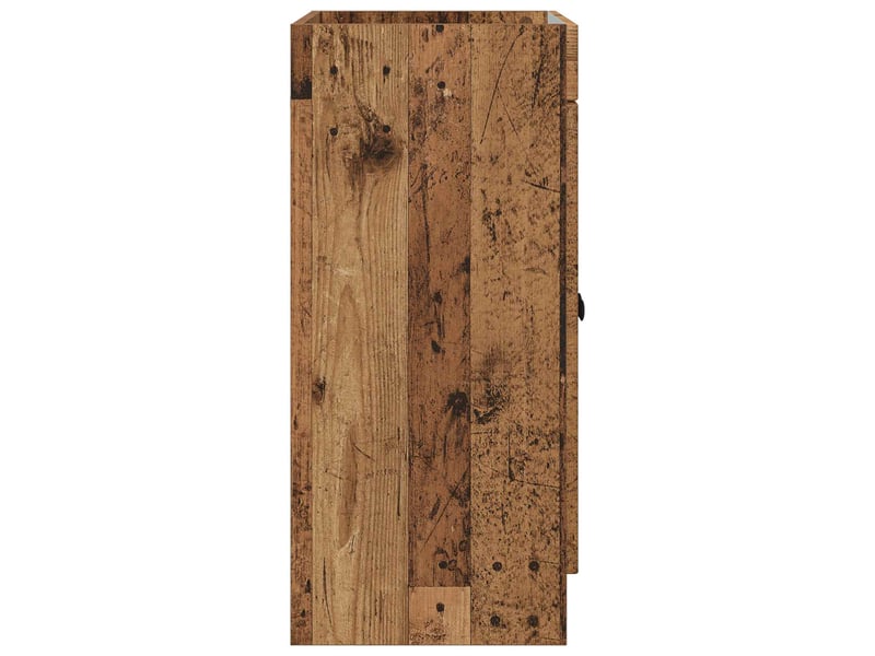  Armoire sous évier de salle de bain, meuble de rangement bois ancien shl5955  - Conforama E