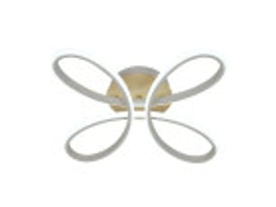 Fabrilamp bandeira, plafonnier, moderne, led, 104 w, 11440 lm, 3000-4000-6500 k, blanchêtre, 12 x 42.5 x 42.5 cm
