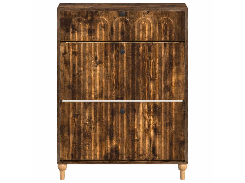  Meuble à chaussure, cabinet à chaussures alkmaar 78x24x103 cm bois d'ingénierie shl1118  - Conforama D