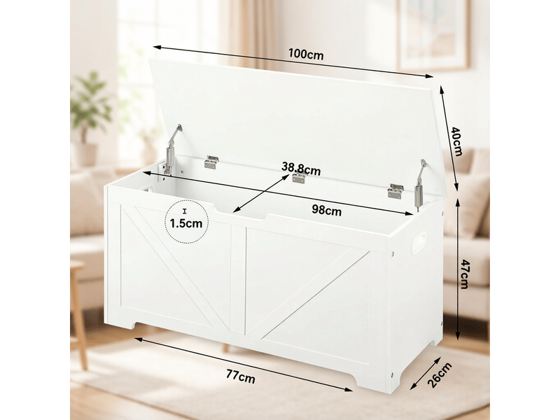  Banc coffre avec rangement caché, meuble d’entrée, repose-pieds, table d’appoint multifonctionnelle  - Conforama C