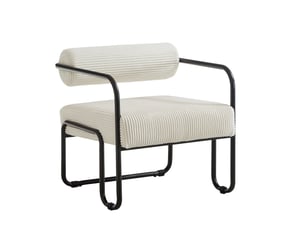 Fauteuil fixe   Velours côtelé beige vendu A l'unité