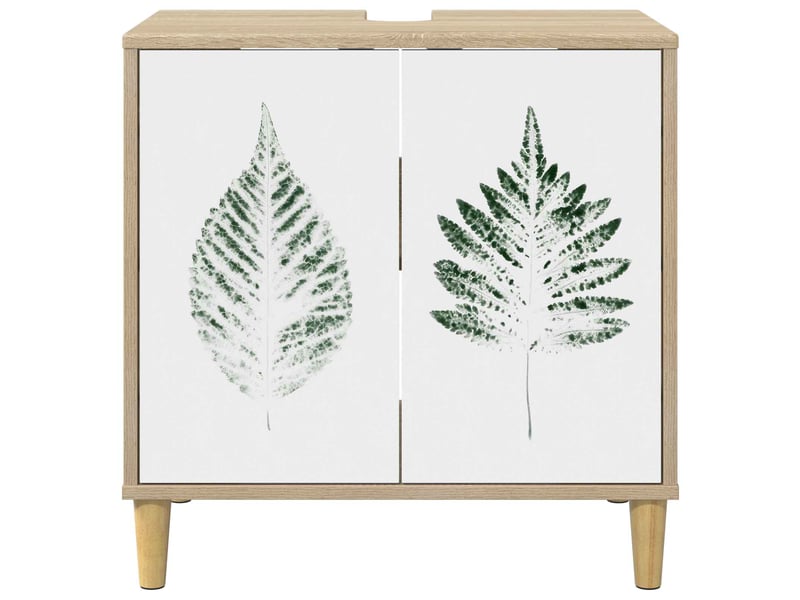  Armoire de salle de bain, meuble de rangement hanau sonoma 60x40x60 cm  - Conforama E