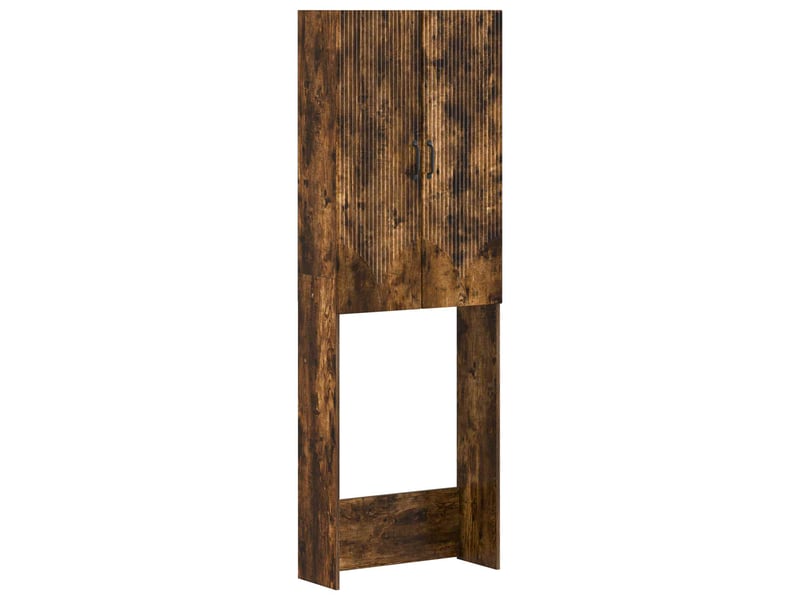 Armoire de toilette, meuble de toilette hoorn chêne fumé 66x25.5x190 cm - Conforama A
