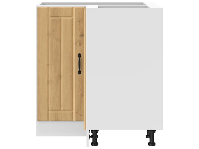 Armoire d'angle de cuisine lucca chêne artisanal - Conforama E
