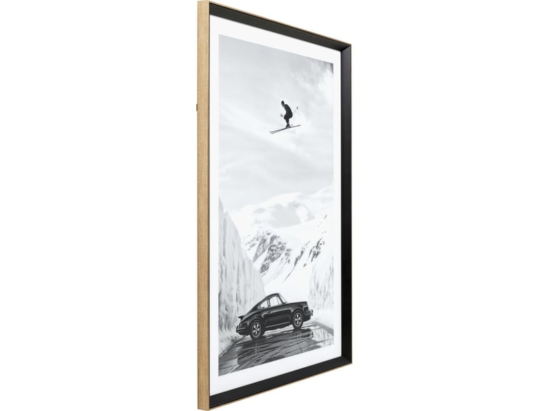  affiche encadrée ski 86x126cm  - Conforama D