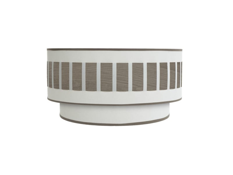  Applique murale fabrilamp ivanna blanc bois gris 1 x e27 17x30x15 cm 188461083 - Conforama A