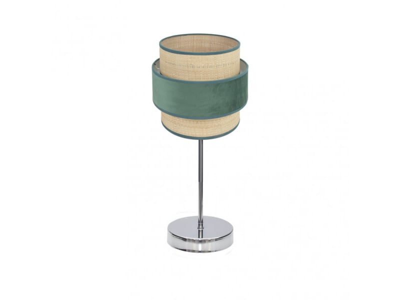  Lampe à poser fabrilamp reyes chromenaturel-vert 1 x e14 43 x 18 x 18 cm 177471006 - Conforama A