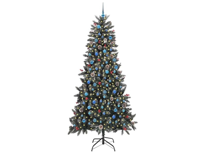  Sapin de noël artificiel, arbre de noël vert 240 cm pvc, plastique et acier shl8382  - Conforama C