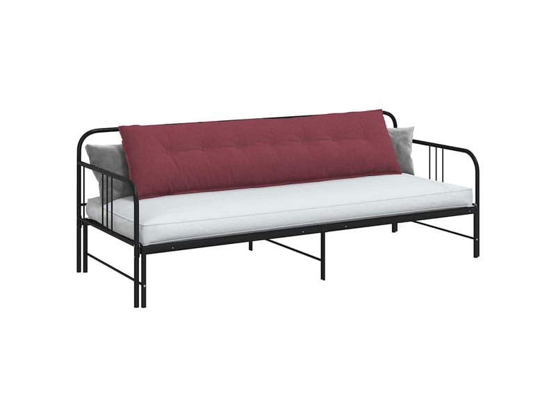  Coussin de dos, coussin de dossier bordeaux 200 x 19 x 50 cm tissu cf54593  - Conforama C