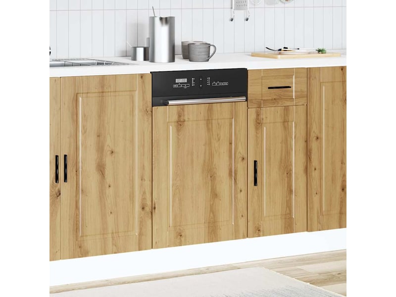  Panneau de lave-vaisselle chêne artisanal 45x1,5x57cm  - Conforama C