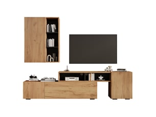 Meuble tv coloris bois clair 265 cm TCQPZ