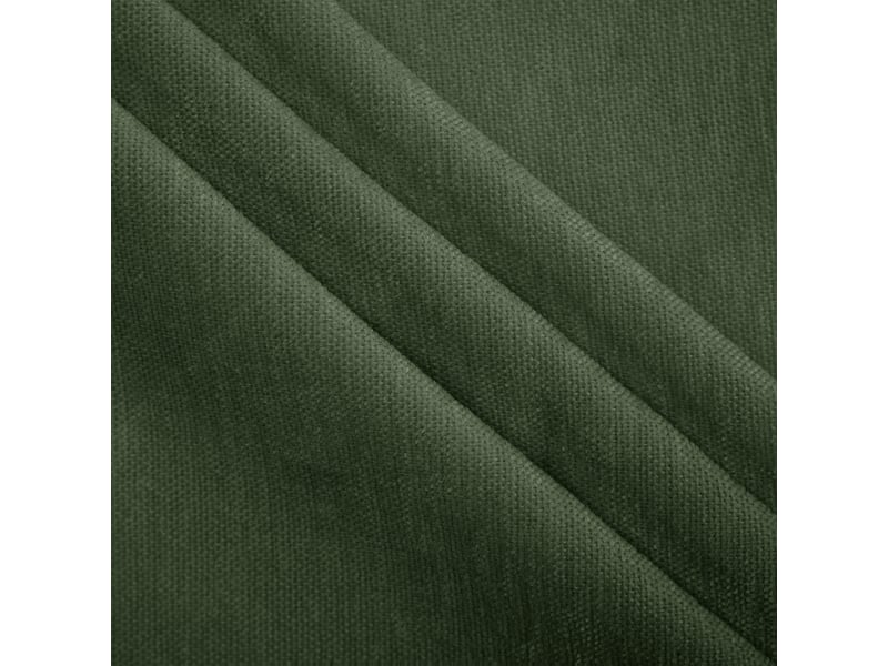  Canapé modulable 4 places vert en chenille, assise ergonomique avec coussins lombaires et d’accoudoirs, pour salon et appartement  - Conforama E