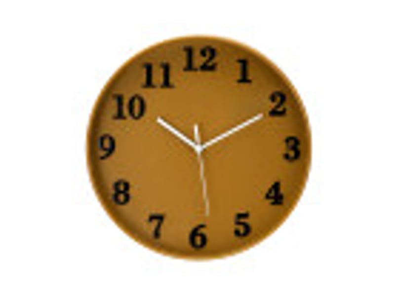  Horloge murale fabrilamp parrot ø 30 cm jaune mouvement continu 234513050 - Conforama B