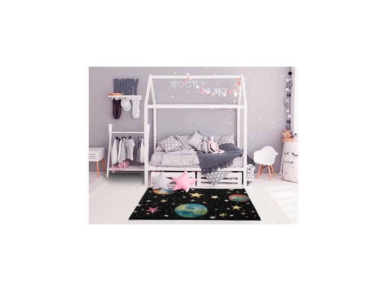  Tapis enfant atticgo toys 170x120 cm noir - 100% polypropylène 22984 - Conforama D