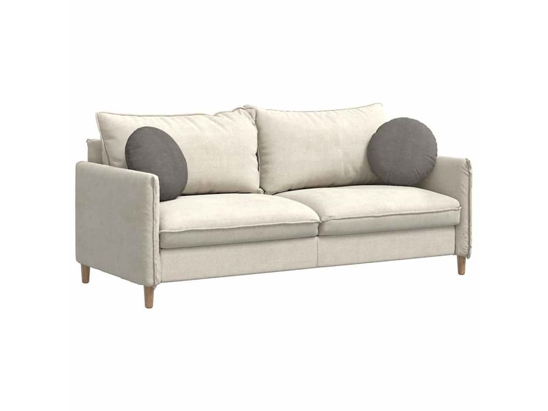 Lot de 2 coussins de siège, coussins décoratifs tissu en velours côtelé gris clair cf59796 - Conforama C
