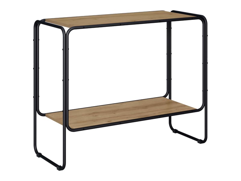 Buffet salon, buffet de rangement chêne artisanal 93.5x38x75 cm bois d'ingénierie - Conforama A