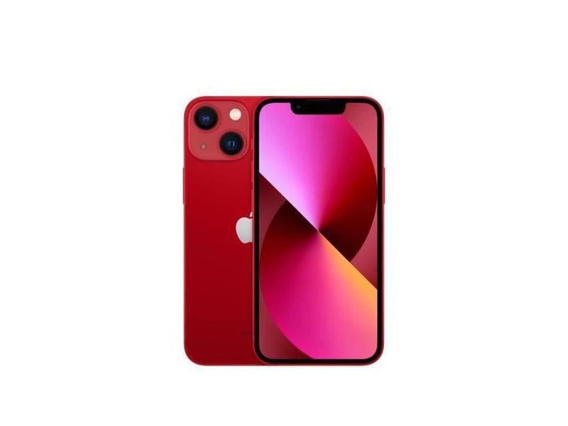 Iphone 13 mini 256 go 5g rouge a15 bionic face id - Conforama A