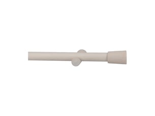 Kit tringle à rideaux en bois avec embout conique d28mm 200 cm