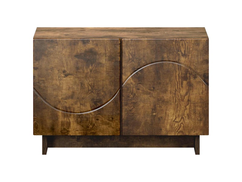 Meuble tv moderne, banc tv 60x34.5x40 cm chêne fumé bois d'ingénierie  - Conforama D