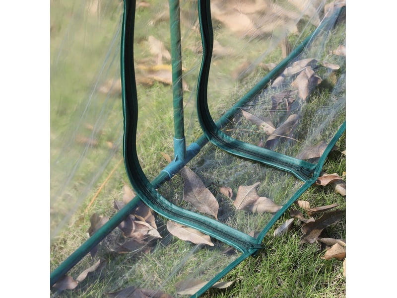  Serre de jardin 350x100x80 cm cadre en métal transparente  - Conforama D