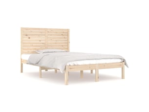 Lit 2 places 135x190 cm    coloris marron