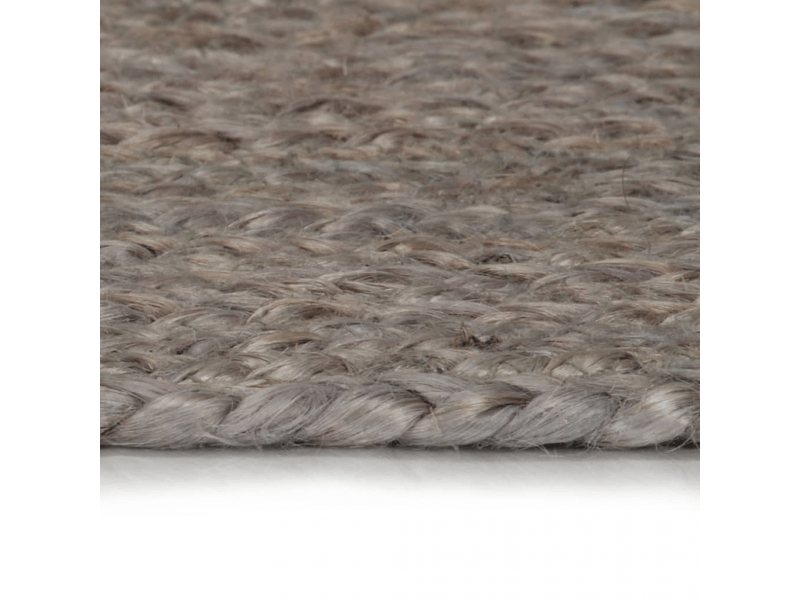  Tapis fait à la main jute rond 90 cm gris - comfortxl 133662 - Conforama B