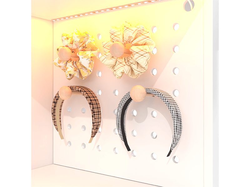  Armoire de chambre blanche, penderie 4 portes et 5 tiroirs, garde-robe avec éclairage led et prise, 135x50x200 cm  - Conforama R