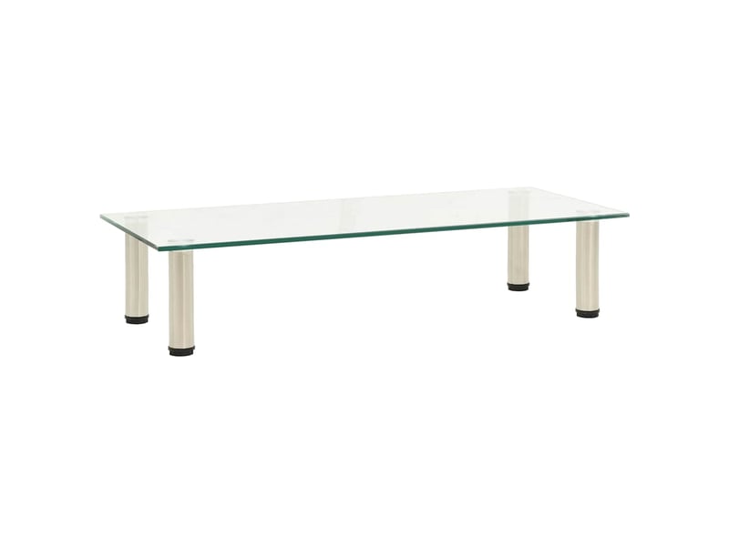  Meuble tv - banc tv - meuble de rangement transparent 80x35x17 cm verre trempé  - Conforama B