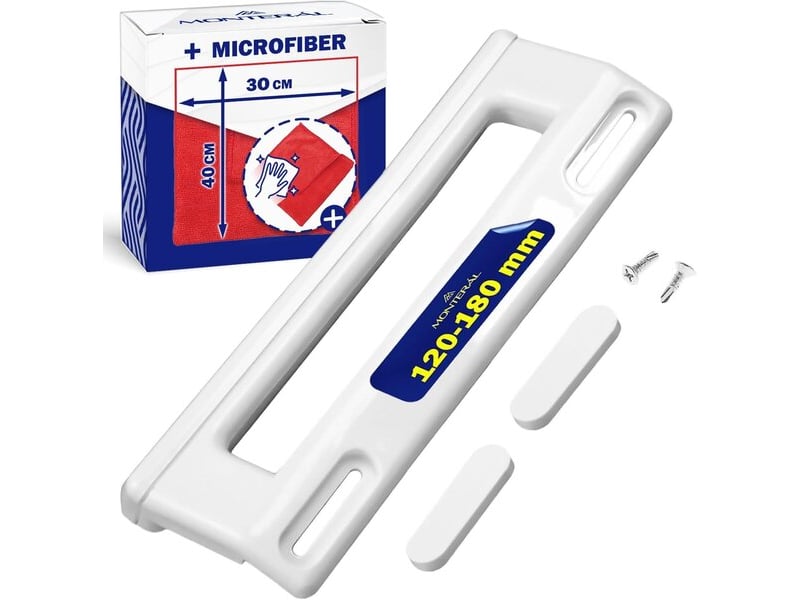  Poignée universelle pour réfrigérateur et congélateur de 200 mm, poignée réglable de 120 à 180 mm avec capuchons et vis  - Conforama A