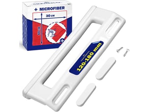Poignée universelle pour réfrigérateur et congélateur de 200 mm, poignée réglable de 120 à 180 mm avec capuchons et vis