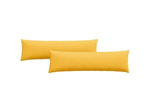 Lot de 2 coussins de canapé, coussins décoratifs jaune clair 145 x 40 cm cf59112
