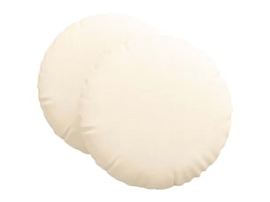 Lot de 2 coussins de siège, coussins décoratifs tissu en velours côtelé crème cf59793