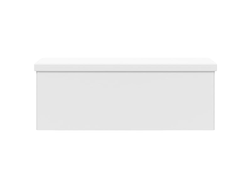  Banc chambre, banc de rangement pliable blanc pvc  - Conforama E