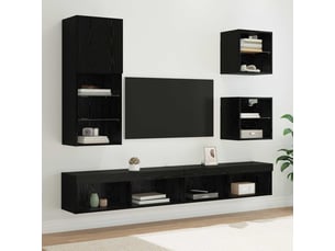 Meuble tv coloris noir 100 cm <strong></strong>  <strong></strong>